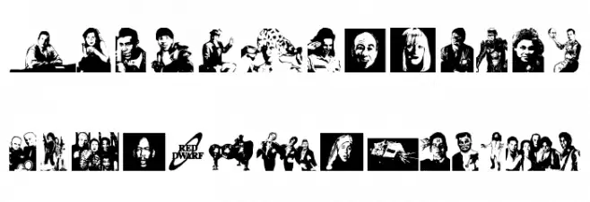 RED DWARF CHARACTERS Schriftart Groß