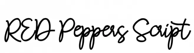 RED Peppers Script  Fuentes Gratis Descargar