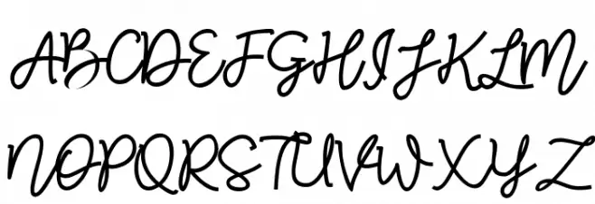 RED Peppers Script Schriftart Groß
