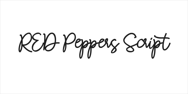 RED Peppers Script Logo