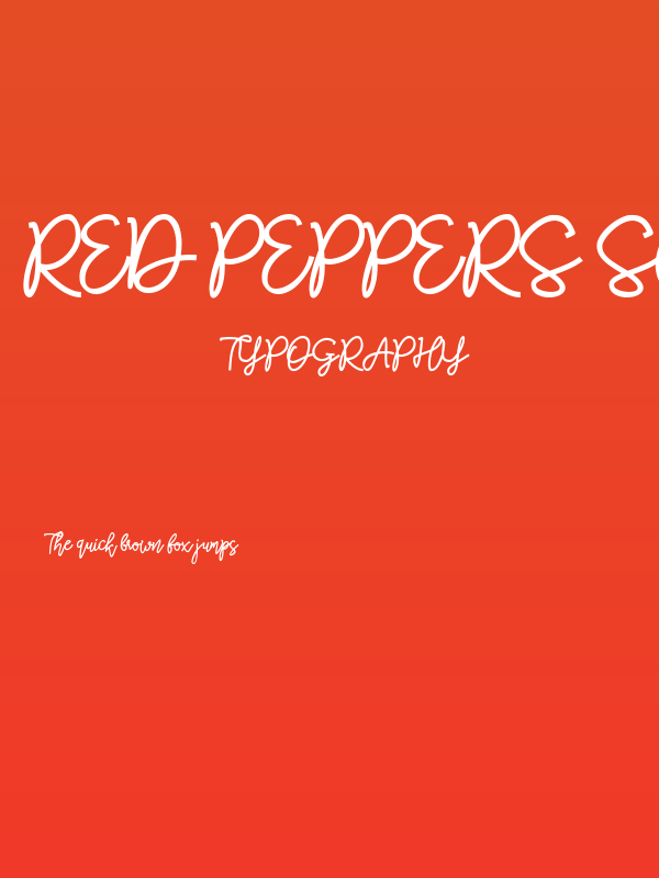 RED Peppers Script Poster