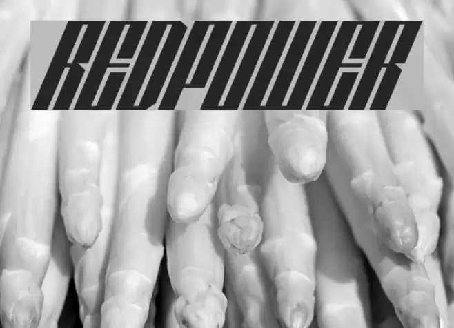 REDPOWER Font examples
