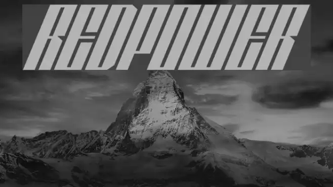 REDPOWER Font examples