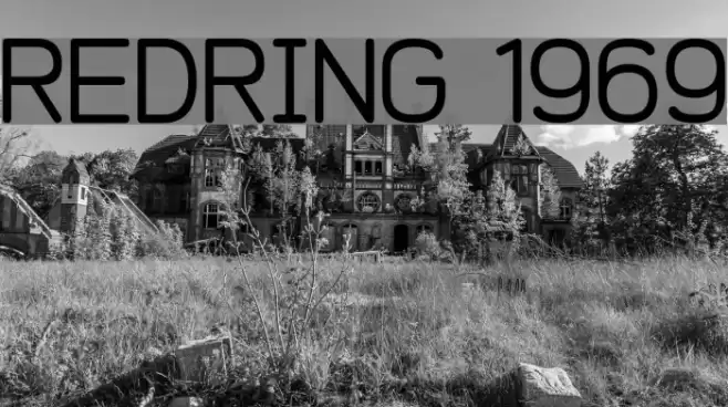 REDRING 1969 Font examples