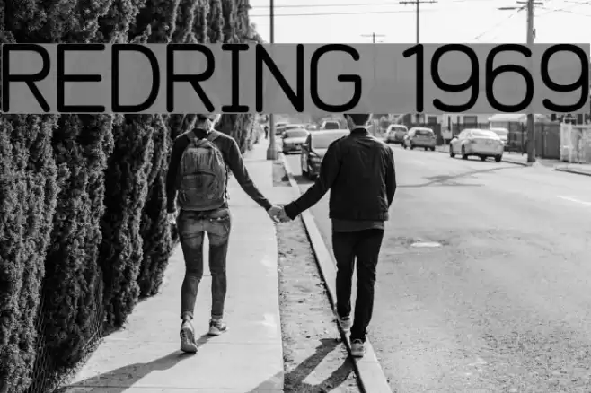 REDRING 1969 Font examples