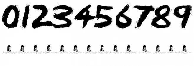 REDRUM Font Alte caractere