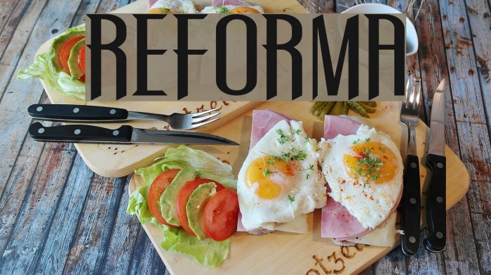REFORMA Font examples