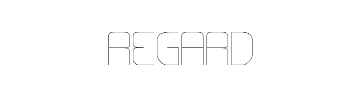 REGARD  font caratteri gratis