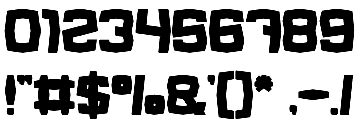 REGGAE BASS Bold Font OTHER CHARS