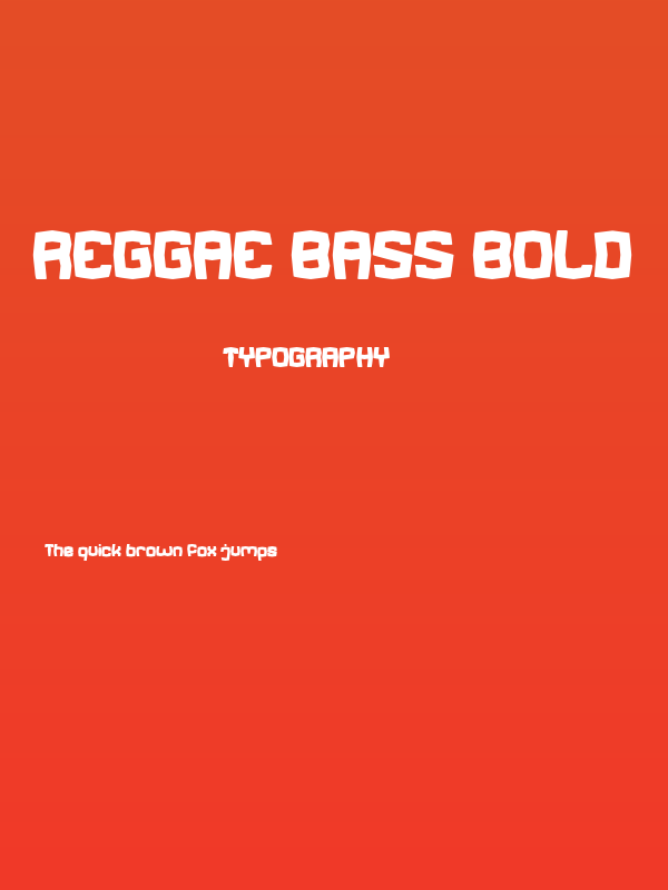 REGGAE BASS Bold Poster