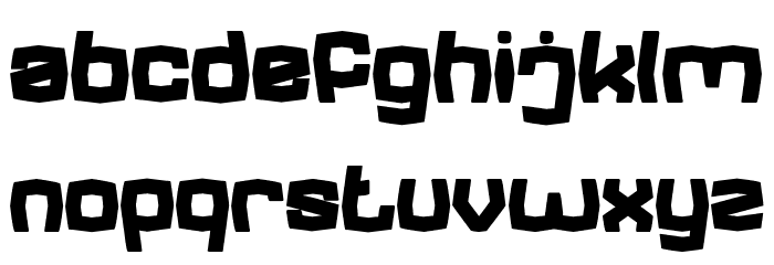 REGGAE BASS Bold Font LOWERCASE