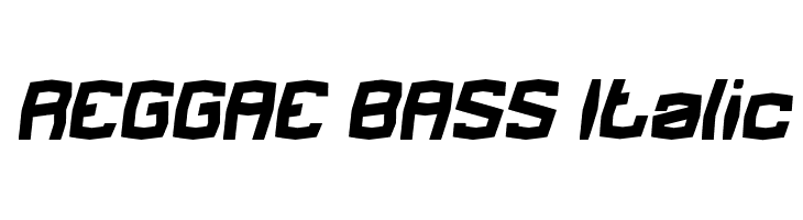 REGGAE BASS Italic  baixar fontes gratis