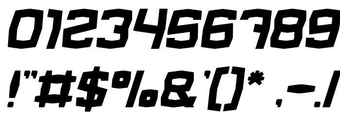 REGGAE BASS Italic Font OTHER CHARS