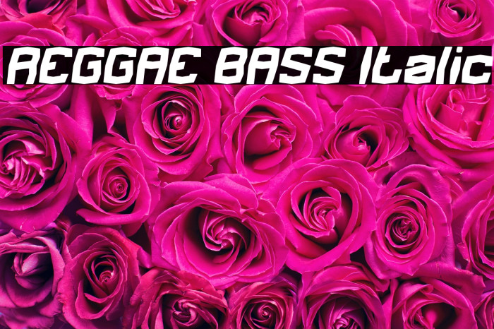 REGGAE BASS Italic Example 1
