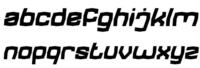 REGGAE BASS Italic Font LOWERCASE