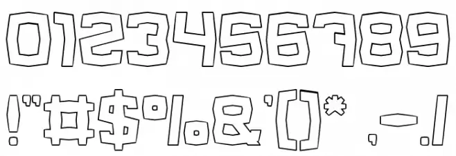 REGGAE BASS Font OTHER CHARS