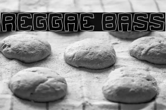 REGGAE BASS Font examples