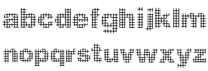 REJILLA Font LOWERCASE