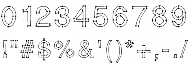 RELIERLESPOINTS Font OTHER CHARS