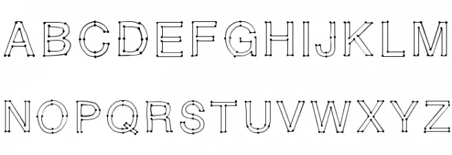 RELIERLESPOINTS Schriftart Groß
