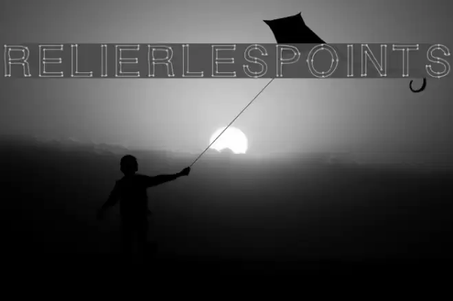 RELIERLESPOINTS Font examples
