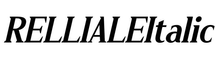 RELLIALE Italic  Frei Schriftart Herunterladen