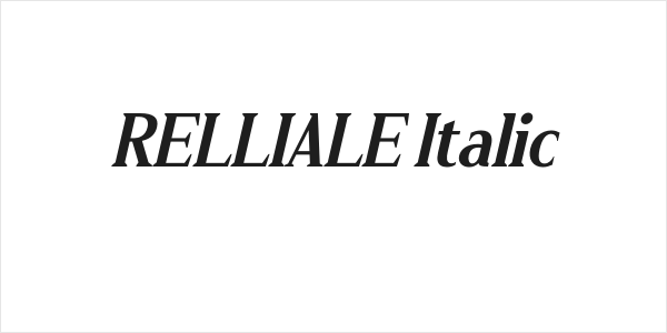 RELLIALE Italic Logo