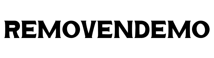 REMOVEN DEMO  フリーフォントのダウンロード