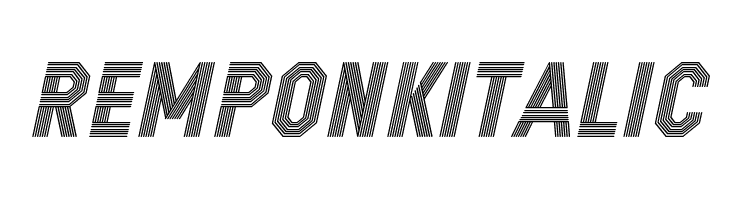 REMPONK Italic  Fuentes Gratis Descargar