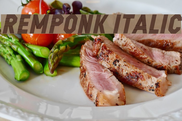 REMPONK Italic Font examples