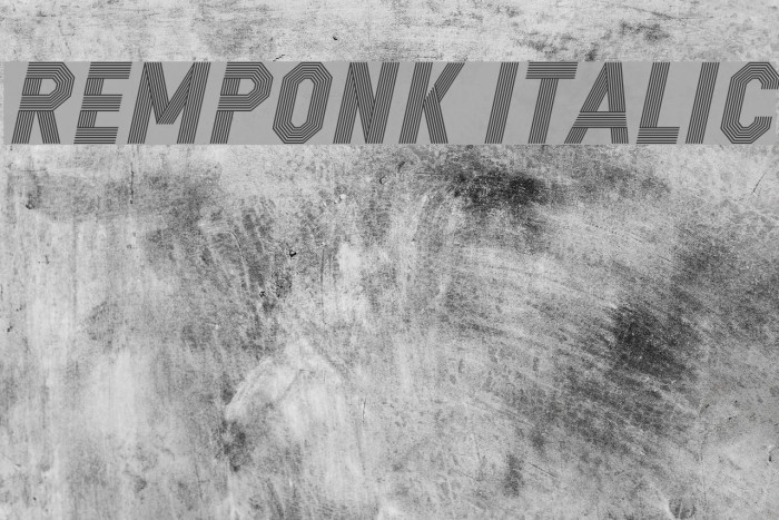 REMPONK Italic Font examples