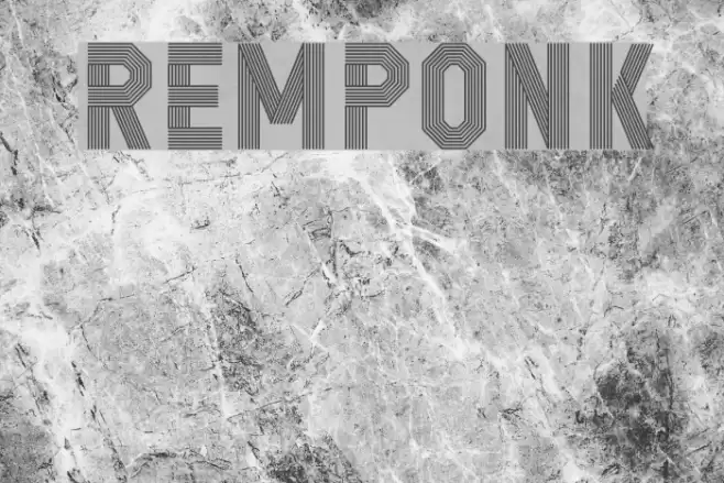 REMPONK Font examples