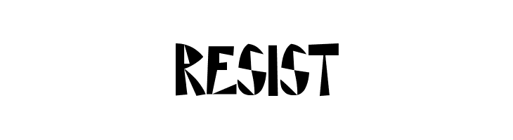RESIST  フリーフォントのダウンロード