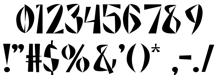 RESIST Font Alte caractere