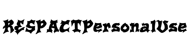 RESPACT Personal Use  免费字体下载