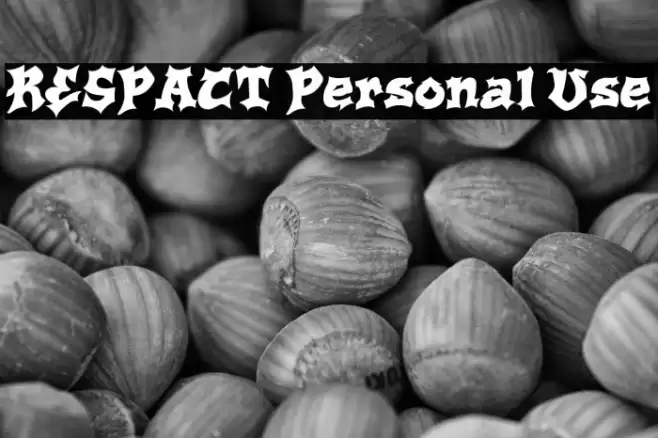 RESPACT Personal Use Font examples