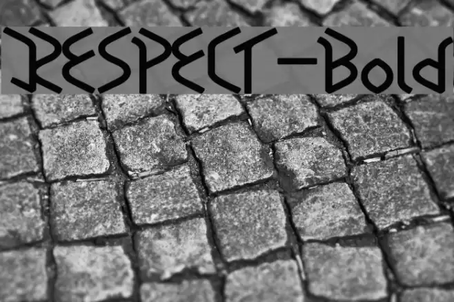 RESPECT-Bold Font examples