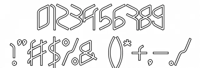 RESPECTHOLLOW Font OTHER CHARS