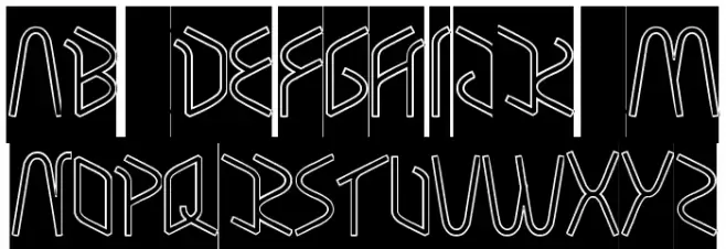 RESPECTHOLLOWINVERSE Font Litere mari