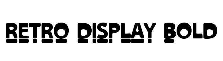 RETRO DISPLAY Bold  नि: शुल्क फ़ॉन्ट्स डाउनलोड