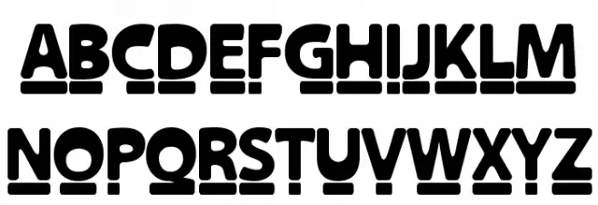 RETRO DISPLAY Bold Schriftart Groß