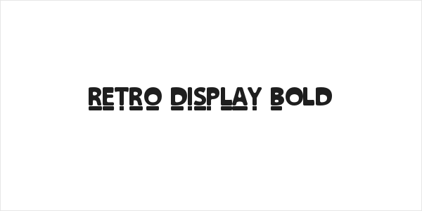 RETRO DISPLAY Bold Logo