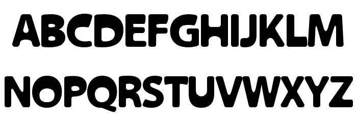 RETRO DISPLAY Bold Font LOWERCASE