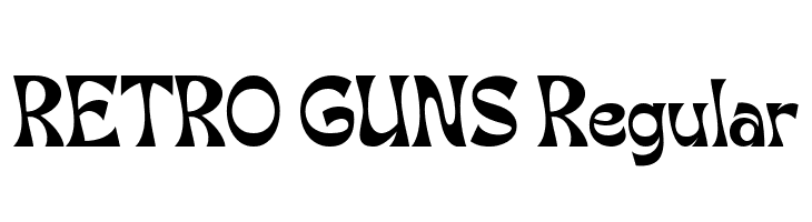 RETRO GUNS Regular  免费字体下载