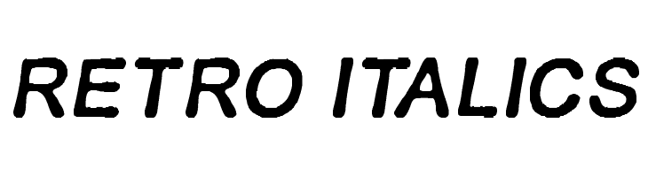 RETRO ITALICS Font