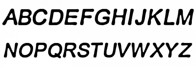 RETRO ITALICS 字体 大写
