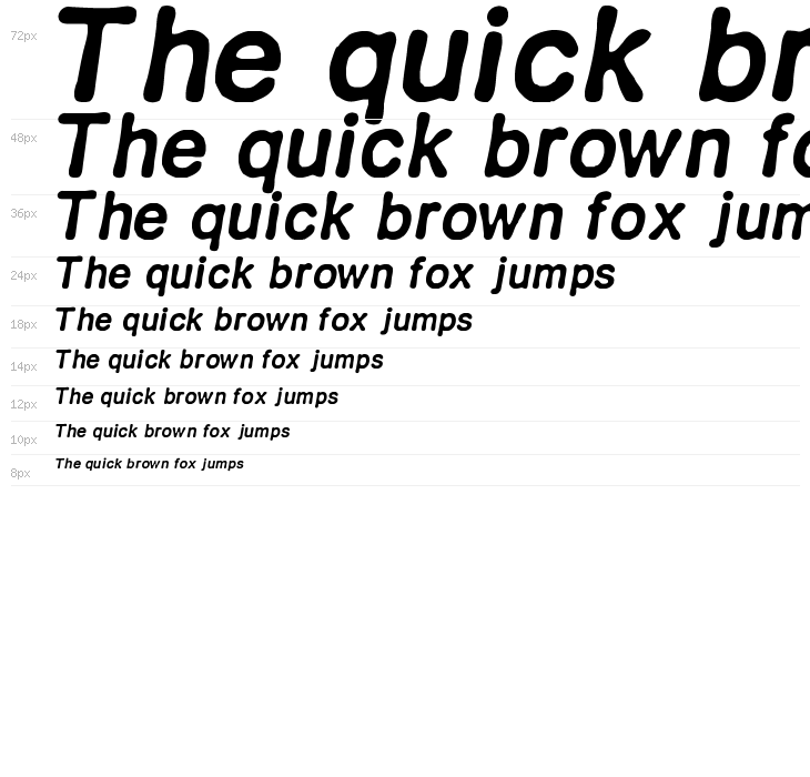 RETRO ITALICS Waterfall