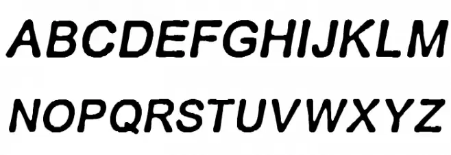 RETRO ITALICS Шрифта ВЕРХНИЙ
