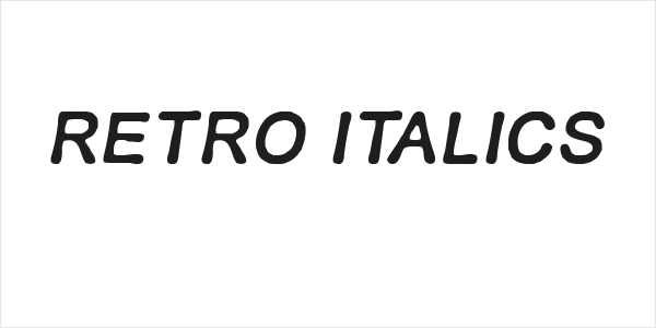 RETRO ITALICS Logo