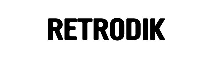 RETRODIK  フリーフォントのダウンロード